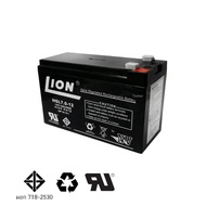 LION 12 Volt 7 Ah สำหรับตู้ลำโพงขยายเสียงและอุปกรณ์อิเล็กทรอนิกส์ Rechargeable With F2 Terminals -