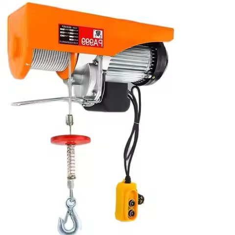 220V PA200-PA600 Mini Electric Hoist Crane Household Small Lifting Hoist 1t 0.5 Ton Decoration Winch
