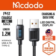 Mcdodo Fast Charging Cable with Dynamic Charging LED 1.2m - CA032 / CA033 / CA034 / CA035