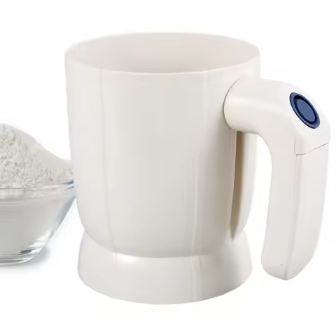 Electric Flour Sifter For Baking, Powder Sugar Shaker With Stainless Steel Fine Mesh,Fine Mesh Flour