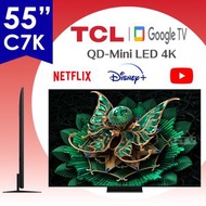 TCL - 55" 55C7K QD-Mini LED 4K Google TV 144Hz C7K