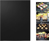 YARNOW Home Tool BBQ Oven Grill Mat Heat Resistant Non-Stick BBQ Grill Sheet Oven Pan Liners Baking Pad Mat (Black)