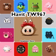 【imamura】For Havit TW967 Case Casing Soft Silicone Cartoon Innovation Earphone Case Cover NO.1