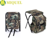 MIQUEL Mountaineering Backpack Chair, High Load-bearing Large Capacity Mountaineering Bag Chair, Portable Foldable Sturdy Wear-resistant Foldable Fishing Stool Hiking