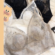 French women's ultra-thin bra lace embroidery bralette bralette bralette bralette