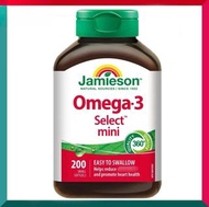 Jamieson - 加拿大(特效配方) 迷你奧米加 -3 200 粒 細細粒易吞服 卡喉嚨 心腦血管健康 關節靈活 腸道 免疫力 Omega-3 平行進口 (效期: 01/2027*)