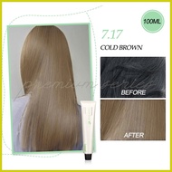 ➠ ∥ ◭ Bremod premium hair color with oxidizer Cold brown 7.17