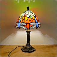 20CM Tiffany Table Lamp E27 Dragonfly Style Resin Base Lamp Creative Fashion Retro Table Lamp