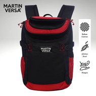 MARTIN VERSA Dominic L Men's Backpack 45 Cm College Work Backpack Nylon Fabric Dominic-BlackRed
