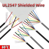UL2547 Shielded Wire 30AWG-18AWG Tinned Copper Power Wire Anti-interference Signal Control Wire