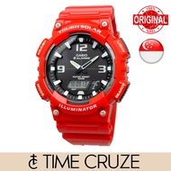 [Time Cruze] Casio AQ-S810 Tough Solar World Time Neobrite Sports Red Men Watch AQ-S810WC-4AVDF AQ-S