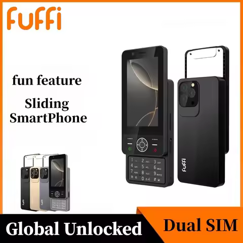 FUFFI S24 Pro Sliding Mini Phone 4.0 inch HD colorful screen phone fun feature phone 4G network Dual