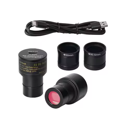 8MP CMOS USB Type-C 2.0 4K Microscope Ocular Adapter Electronic Digital Eyepiece Camera for Biologic