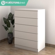 ℡♀✣Furniture Direct chest drawer 5 layer ikea storage cabinet/ almari baju bedroom  hest furnitur