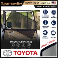 TOYOTA CROSS Vios Dugong Unser Avanza Fortuner Yaris Hilux Revo Vigo Harrier Sienta Wish Innova Magnetic Sunshade Shade