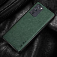 aesthetics leather casing oppo reno 6 4g reno6 pro 5g slim cover case - hitam oppo reno 6 5g