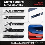 READY STOCK BMW Xdrive Sdrive Emblem logo Car Rear Trunk Decal Badge Sticker ABS for BMW WCMH