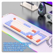 K-SNAKE K8 wired mechanical keyboard, mini design, size 98 keys with novel color combinations and 7-