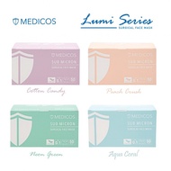 [ORIGINAL & AUTHENTIC]MEDICOS Surgical Face Mask 4 ply ASTM LEVEL 2 Earloop Lumi Series (50PCS)