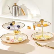 Luxury 2-Tier Fruit Container 3-Tier Place AestheticCemilan for/ Coffee Table Work Table