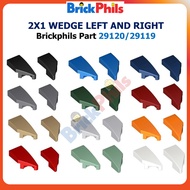 Brickphils Part 29120 / 29119 2x1x2/3 Wedge Left / Right