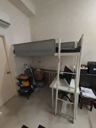 IKEA VITVAL Loft Bed with Ladder (no bed, no desk, no monitor, only bedframe)