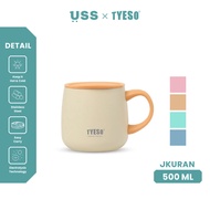 USS X Tyeso Coffee Mug Glass 355 ML Stainless Steel Table Mug 304 Panans Resistant Insulated Coffee 