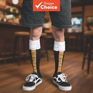 Hilarious Chicken Drumstick Socks – Mid-Calf Comedy Accessory for Viral Cosplay & Gym Wear  Stokin K