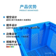 Design HDPE Offset Frame Bin Turnover Box620Storage Vegetable Hollow Fruit Basket Stackable Plastic 