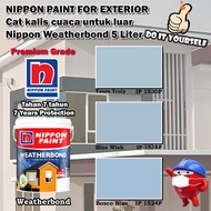 Nippon Paint Weatherbond Exterior collection 5 Liter Yours Truly 1530P / Blue Wish 1538P / Bosco Blu