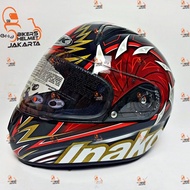 INK HELM FUSION #3 BLACK RED FULL FACE
