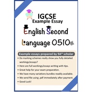 (0510) IGCSE ENGLISH SECOND LANGUAGE EXTENDED Model Student ESSAY Past Year Paper