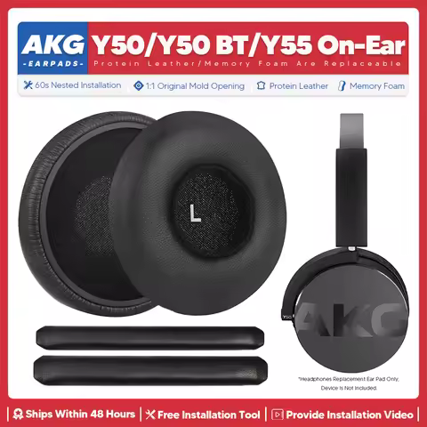 Replacement Ear Pads For AKG Y50 Wired Y50BT Y55 On-Ear Wireless Headphone Accessories Headset Ear C