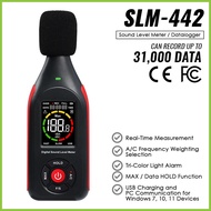 Digital Sound Level Meter  Decibelmetro Noise Tester 31,000 Data Record Hi Low Alarm A/C Weighted Fr