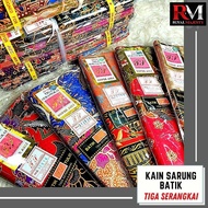 Kain Sarung Batik Cap Tiga Serangkai - Batik Super Asli Sudah Jahit & Belum Jahit