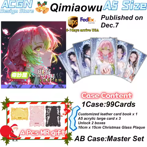 2025 Newest Wholesale A5 Size Wonderful House x Demon Slayer Blade 8K Ultra Clear Color Paper CCG TC