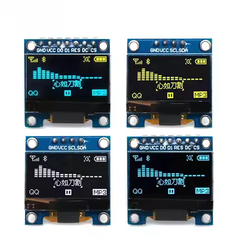 SSD1306 0.96" OLED Screen Module - Dual Interface I2C/SPI 128x64 Resolution for Arduino/Raspberry Pi