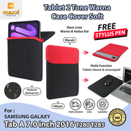 Samsung Tab A 2016 A6 7 7.0 inch T280 T285 Tablet Sleeve 2 Warna Soft Casing Sarung Waterproof