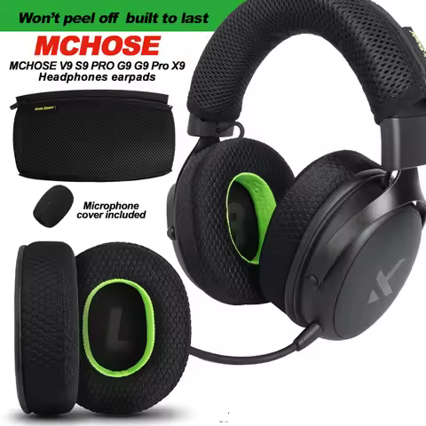 for MCHOSE V9 S9 PRO, V9 PRO S9 PRO MCHOSE X9 Durable EarPads Replacement Breathable Foam Headphones