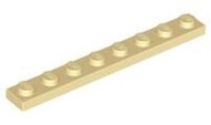 【磚樂】LEGO 樂高 3460 4114324 Plate 1x8 沙色 薄板/薄片