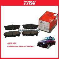 Mira 660 Daihatsu Kancil L5 Turbo TRW GDB3320 / FBK AF0026 Front Disc Brake Pad SPM