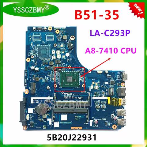 brand new For Lenovo B51-35 Motherboard LA-C293P motherboard B51-35 notebook Motherboard ( with CPU 