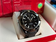 歐米茄 Omega 海馬 600/棕色陶瓷錶殼/半18K金/棕圈棕面