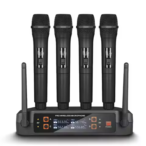 TXP-WU1 High-quality Wireless Microphone With 4 Wireless Handheld Dynamic Microphones,voice Wireless