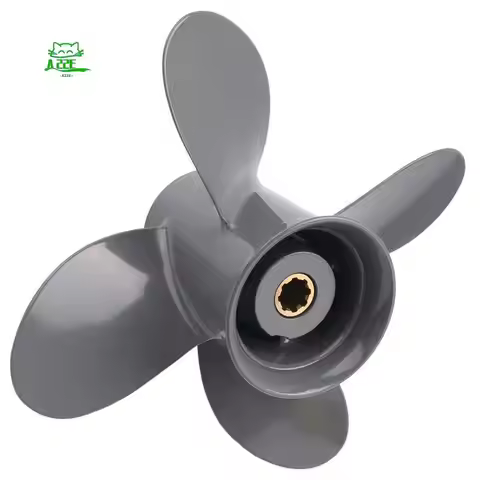 A22E-Propeller 4 Blade 9 1/4X10 For Honda And Yamaha Outboard BF8D/BF9.9D BF9.9/BF15A BF15D/BF20 8 S