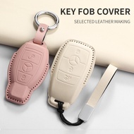 LAIFU Mercedes Benz Key Cover Case Car Leather Fob Keychain B180 W176 W177 V177 W205 W117 W118 W213 