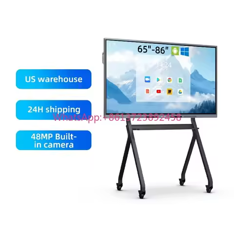 Smart Interactive Whiteboard LED Display TV - Touch Screen Digital LCD Panel Flat 55/65/75/86/100 In