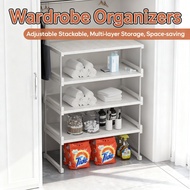 Wardrobe Rack Wardrobe Partition Organizers Adjustab...Baby Clothes Adult Clothes Layered Wardrobe