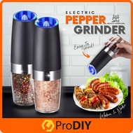 PRODIY Electric Salt And Black Pepper Grinder Mill Automatic Food Grinder Spice Grinder Bottle Pengisar Lada Hitam