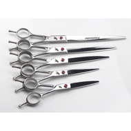 5.5/6.0/7.0/8.0/9.0 inch two-tailed pet hair straight cut flat cut for pets